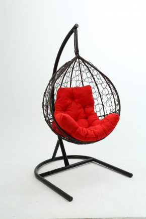 Подвесное кресло Бароло (коричневый/красный) в Лесном - lesnoy.mebel24.online | фото