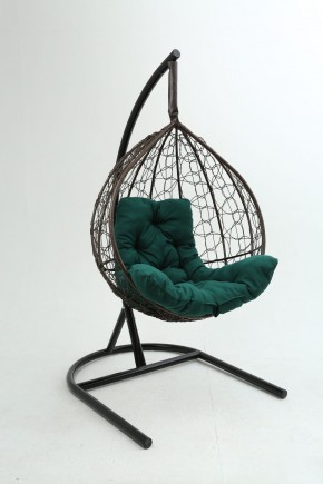 Подвесное кресло Бароло (коричневый/зеленый) в Лесном - lesnoy.mebel24.online | фото
