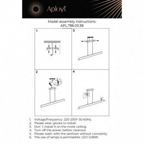 Подвесной светильник Aployt Gercia APL.786.03.38 в Лесном - lesnoy.mebel24.online | фото 13