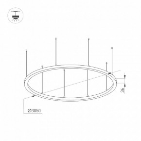 Подвесной светильник Arlight ARC 034078(1) в Лесном - lesnoy.mebel24.online | фото 2