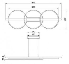 Подвесной светильник Arte Lamp Fluido A3913SP-24BK в Лесном - lesnoy.mebel24.online | фото 3