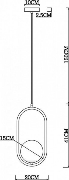 Подвесной светильник Arte Lamp Matisse A7745SP-1AB в Лесном - lesnoy.mebel24.online | фото 4
