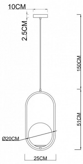 Подвесной светильник Arte Lamp Matisse A7746SP-1AB в Лесном - lesnoy.mebel24.online | фото 3