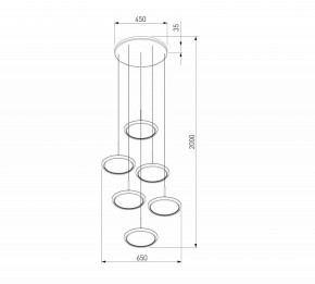 Подвесной светильник Eurosvet Crespella 90034/6 золото в Лесном - lesnoy.mebel24.online | фото 5