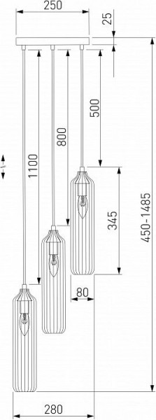 Подвесной светильник Eurosvet Siesta 50252/3 хром в Лесном - lesnoy.mebel24.online | фото 5