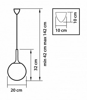 Подвесной светильник Lightstar Globo 813021 в Лесном - lesnoy.mebel24.online | фото 3