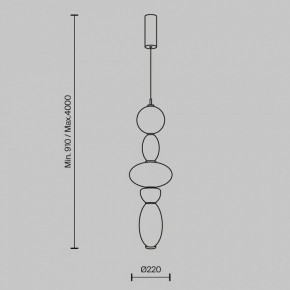 Подвесной светильник Maytoni Adore MOD297PL-L24BS3K1 в Лесном - lesnoy.mebel24.online | фото 5