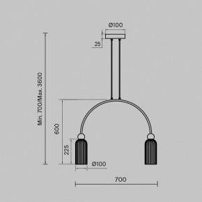 Подвесной светильник Maytoni Antic MOD302PL-02W в Лесном - lesnoy.mebel24.online | фото 3