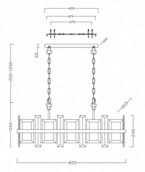 Подвесной светильник Maytoni Cerezo MOD201PL-08N в Лесном - lesnoy.mebel24.online | фото 4