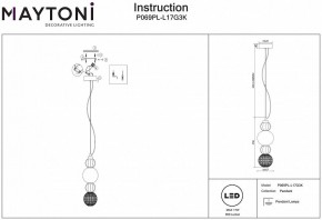 Подвесной светильник Maytoni Collar P069PL-L17G3K в Лесном - lesnoy.mebel24.online | фото 4