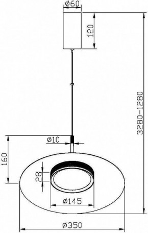 Подвесной светильник Maytoni Halo MOD041PL-L15B3K1 в Лесном - lesnoy.mebel24.online | фото 5