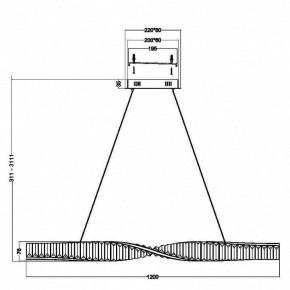 Подвесной светильник Maytoni Krone P097PL-L36BS3K в Лесном - lesnoy.mebel24.online | фото 3
