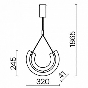 Подвесной светильник Maytoni Maya P091PL-L18G3K1 в Лесном - lesnoy.mebel24.online | фото 5