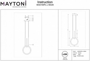 Подвесной светильник Maytoni Node MOD165PL-L18G3K в Лесном - lesnoy.mebel24.online | фото 3