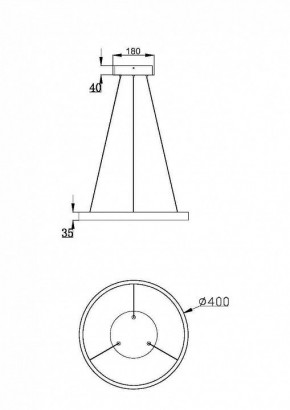 Подвесной светильник Maytoni Rim MOD058PL-L22BSK в Лесном - lesnoy.mebel24.online | фото 3