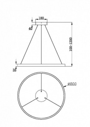 Подвесной светильник Maytoni Rim MOD058PL-L42WK в Лесном - lesnoy.mebel24.online | фото 2