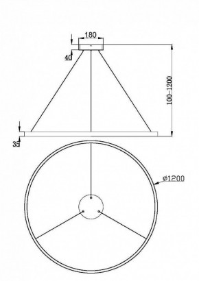 Подвесной светильник Maytoni Rim MOD058PL-L65BSK в Лесном - lesnoy.mebel24.online | фото 4