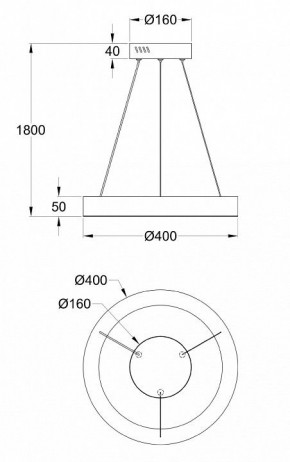 Подвесной светильник Maytoni Saturno MOD415PL-L36BS4K в Лесном - lesnoy.mebel24.online | фото 4