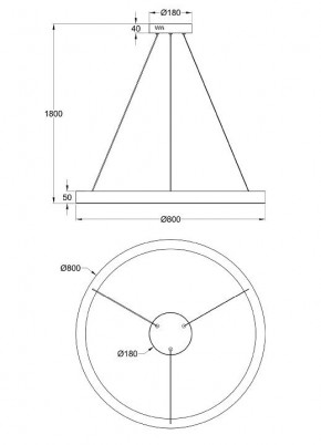 Подвесной светильник Maytoni Saturno MOD415PL-L60BS4K в Лесном - lesnoy.mebel24.online | фото 4