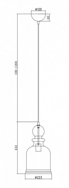 Подвесной светильник Maytoni Tone P002PL-01BZ в Лесном - lesnoy.mebel24.online | фото 5