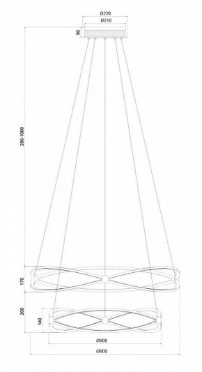 Подвесной светильник Maytoni Weave MOD062PL-L103CH3K в Лесном - lesnoy.mebel24.online | фото 9