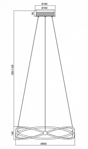 Подвесной светильник Maytoni Weave MOD062PL-L45CH3K в Лесном - lesnoy.mebel24.online | фото 5