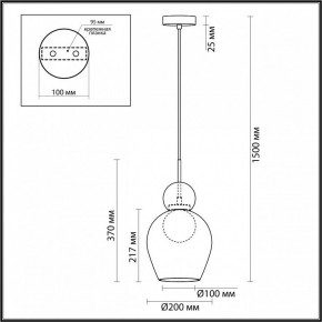 Подвесной светильник Odeon Light Blacky 2 5023/1 в Лесном - lesnoy.mebel24.online | фото 5