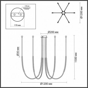 Подвесной светильник Odeon Light Monella 6639/70L в Лесном - lesnoy.mebel24.online | фото 4