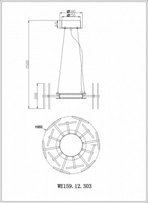 Подвесной светильник Wertmark Nicola WE159.12.303 в Лесном - lesnoy.mebel24.online | фото 3