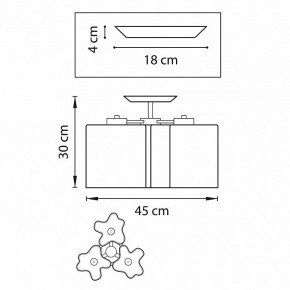 Потолочная люстра Lightstar Nubi 802037 в Лесном - lesnoy.mebel24.online | фото 2