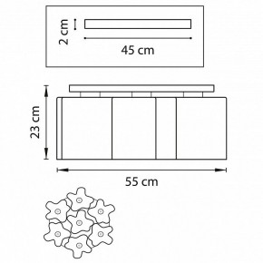 Потолочная люстра Lightstar Nubi 802073 в Лесном - lesnoy.mebel24.online | фото 2