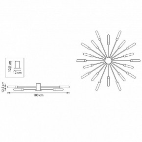 Потолочная люстра Lightstar Ragno 732203 в Лесном - lesnoy.mebel24.online | фото 5