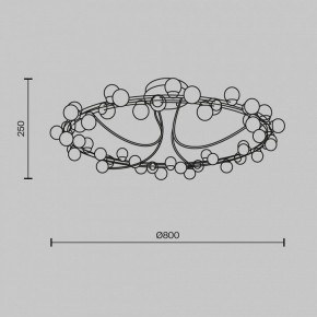 Потолочная люстра Maytoni Tessara MOD081CL-L48G3K в Лесном - lesnoy.mebel24.online | фото 2