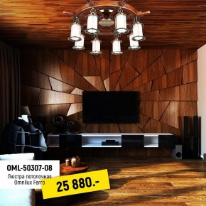 Потолочная люстра Omnilux Ferro OML-50307-08 в Лесном - lesnoy.mebel24.online | фото 2