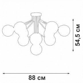 Потолочная люстра Vitaluce V42870 V42870-8/10PL в Лесном - lesnoy.mebel24.online | фото