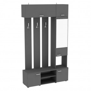 Прихожая с зеркалом V20_M (Графит) в Лесном - lesnoy.mebel24.online | фото
