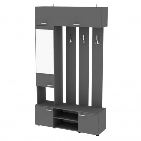 Прихожая с зеркалом V23_M (Графит) в Лесном - lesnoy.mebel24.online | фото