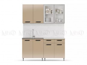 РИО-1 ЛДСП Кухонный гарнитур 1,6 м (Капучино) в Лесном - lesnoy.mebel24.online | фото
