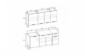 РИО-1 ЛДСП Кухонный гарнитур 1,7 м в Лесном - lesnoy.mebel24.online | фото 7