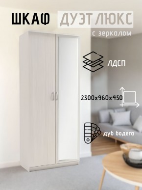 Шкаф 2-х створчатый Дуэт Люкс с зеркалом в Лесном - lesnoy.mebel24.online | фото 5