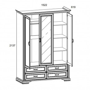 Шкаф 3D4S Z, MONAKO, цвет Сосна винтаж в Лесном - lesnoy.mebel24.online | фото 1