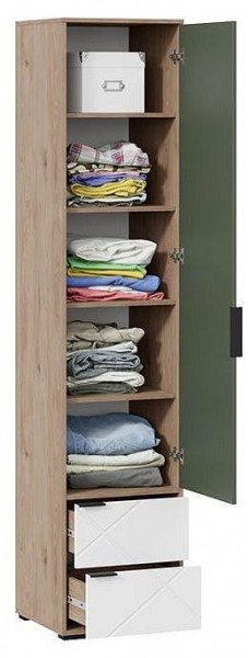 Шкаф для белья Лео ТД-410.07.21 в Лесном - lesnoy.mebel24.online | фото 2