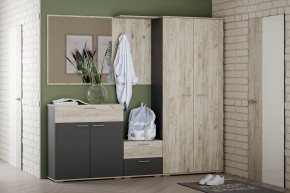 Шкаф для одежды НМ 040.42 "Санти" (Антрацит/Крафт Серый) в Лесном - lesnoy.mebel24.online | фото 3