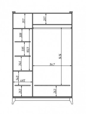 Шкаф для одежды Сабрина (ММ-302-01/03) с зеркалом в Лесном - lesnoy.mebel24.online | фото