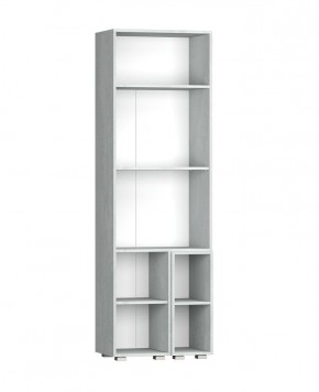 Шкаф Эльза (Бетонный Камень/Белый) в Лесном - lesnoy.mebel24.online | фото 3