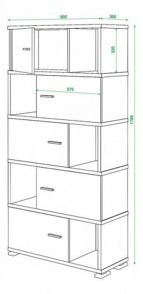 Шкаф комбинированный Домино СБ-30/5 в Лесном - lesnoy.mebel24.online | фото 3