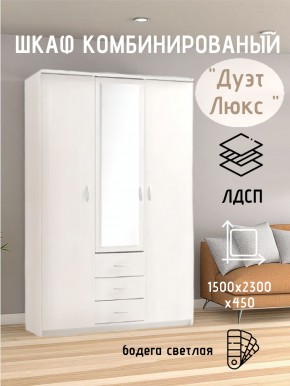 Шкаф комбинированный Дуэт Люкс с зеркалом в Лесном - lesnoy.mebel24.online | фото 7