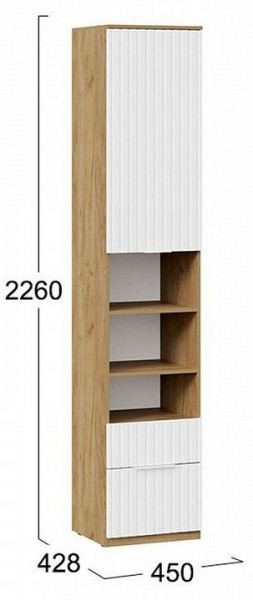 Шкаф комбинированный Хилтон Исп. 2 в Лесном - lesnoy.mebel24.online | фото 8