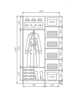 Шкаф-купе ХИТ 22-4-12-15 (420) в Лесном - lesnoy.mebel24.online | фото 5