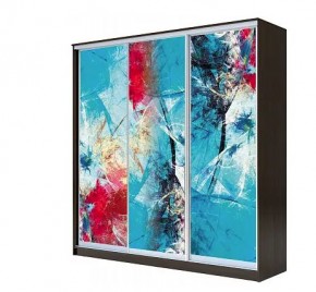 Шкаф-купе ХИТ 22-4-20-777 АБСТРАКЦИЯ №3 в Лесном - lesnoy.mebel24.online | фото